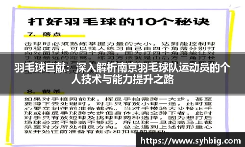 羽毛球巨献：深入解析南京羽毛球队运动员的个人技术与能力提升之路